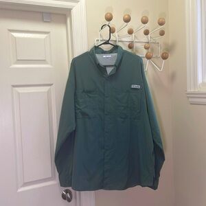 Columbia - Tamiami - PFG - Performance Fishing Button Down Shirt - Green - XL
